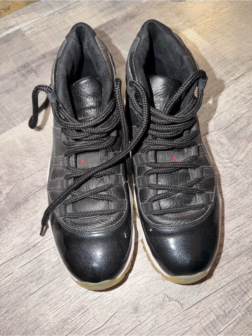 Jordan Black & Red High-Top Sneakers